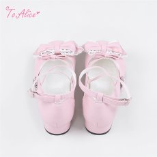 画像4: 【ToAlice】Z306ハートリボンパンプス (4)