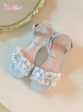 画像2: 【送料無料】Z322 サマーデイジーフリルサンダル《予約受付》 (2)