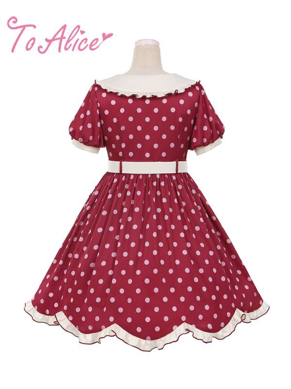 To Alice C6001レトロドットハートポケットワンピース 予約受付 To Alice