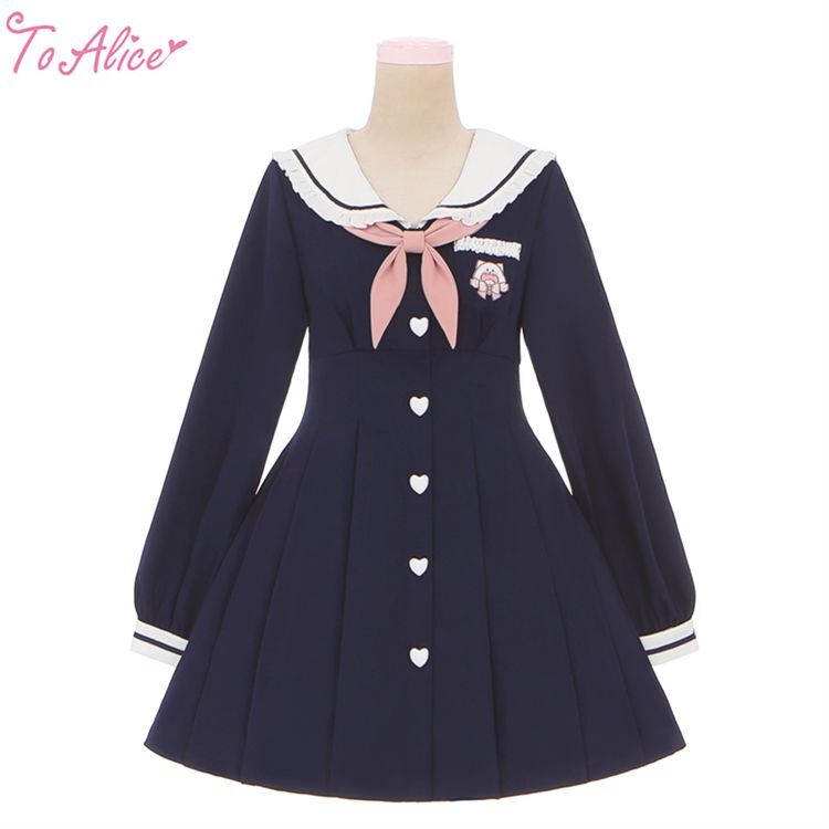 【最終価格】トゥアリス　To Alice ワンピース　猫　セーラー服