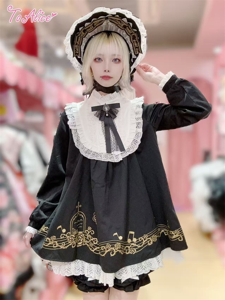 BlackShamrock】FS145メロディメモリーフリルハーフボンネット - To Alice