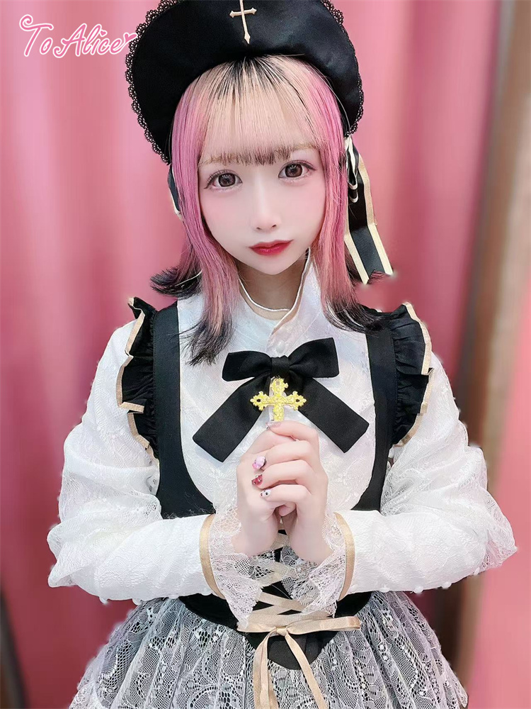 画像12: 【To Alice】S1562チャーム付きクロスカチューシャ 【50%OFF】 (12)