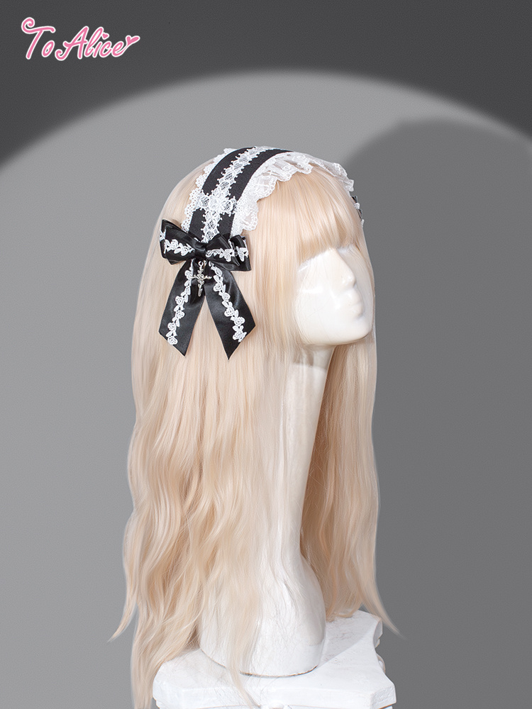 画像1: 【送料無料】FS137 クラシッククロスクリップ付きヘッドドレス《予約受付》【計5000円以上】 (1)