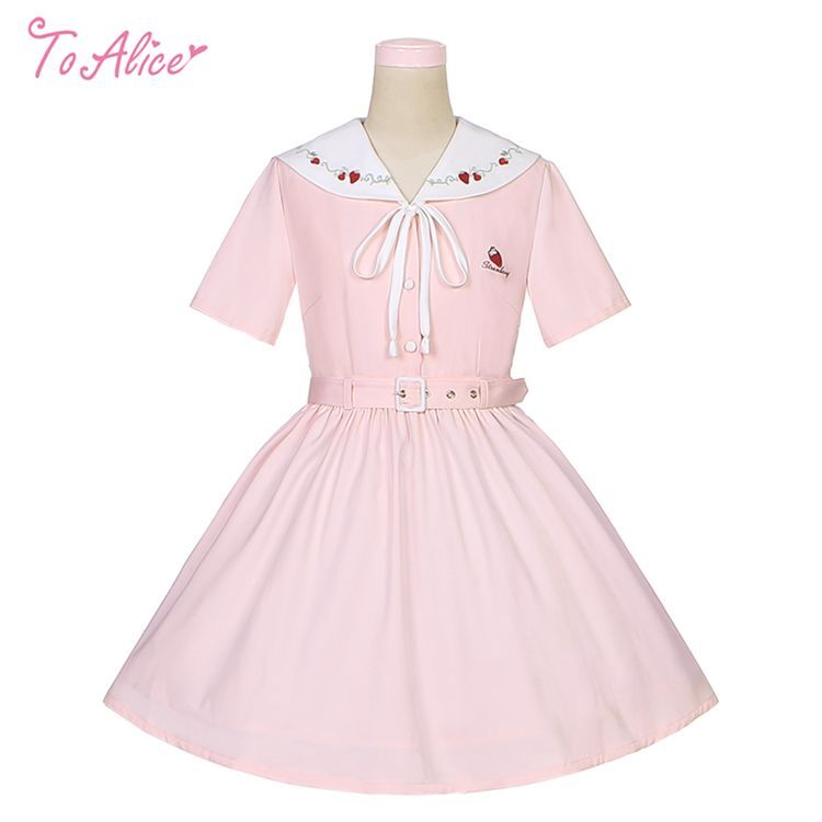 Last one】【ToAlice】J097ストロベリー学園セーラーワンピース  