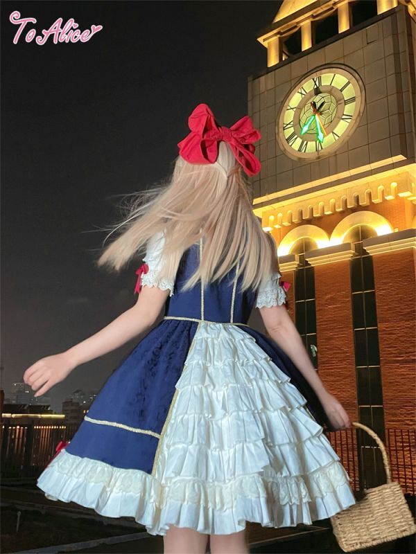 ToAlice 童話プリンセスワンピース ネイビー Ｍサイズ 白雪姫 ToAlice 童話プリンセスワンピース ネイビー Mサイズ 白雪姫