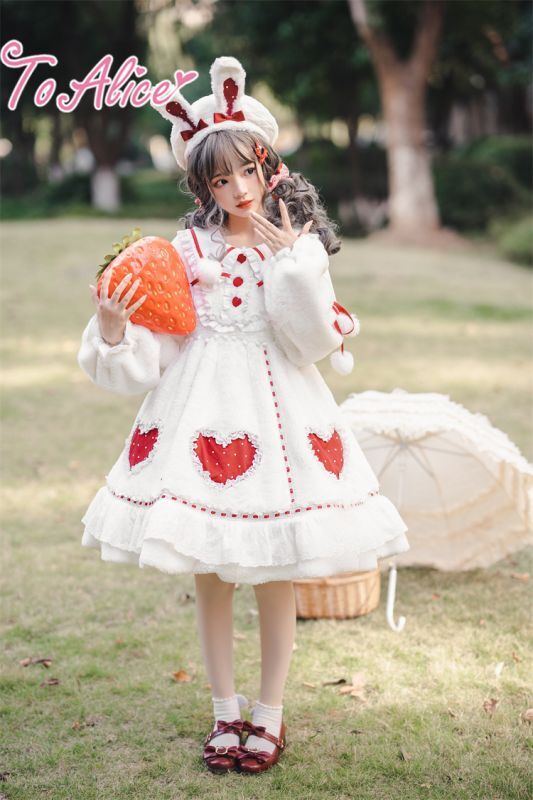 To Alice もこもこうさ耳ワンピース