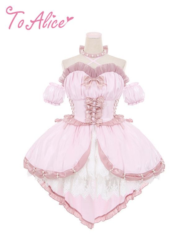 To Alice L1015魔法少女 花嫁ミニ丈ドレスフルセット To Alice