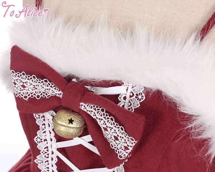 画像3: 【送料無料】L1119ポンポン×リボン付きジャンパースカート《予約受付》 (3)