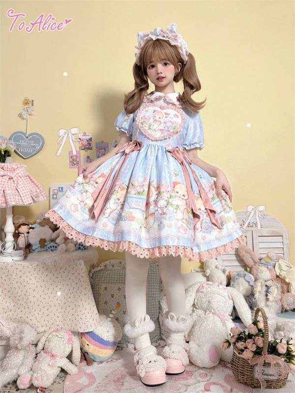 Last one】【ToAlice】L1338チューリップキャットワンピース【30