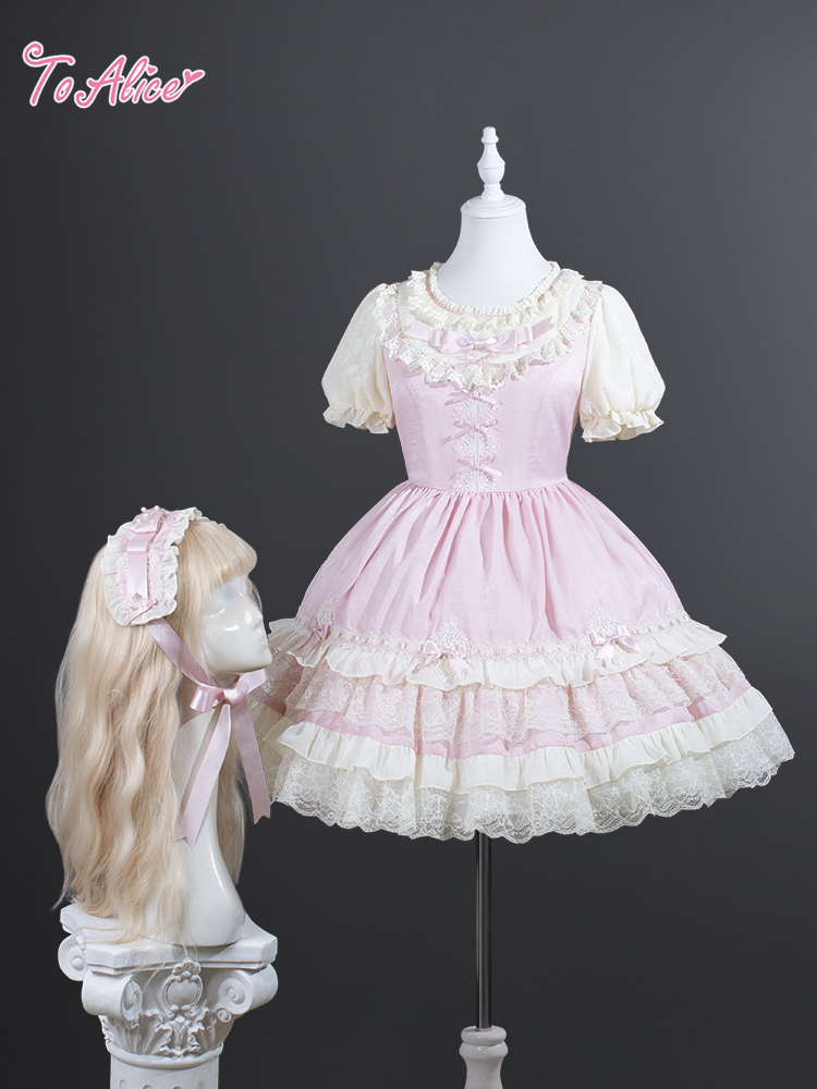 画像2: 【ToAlice】LS116 Suger pinkヘッドドレス (2)