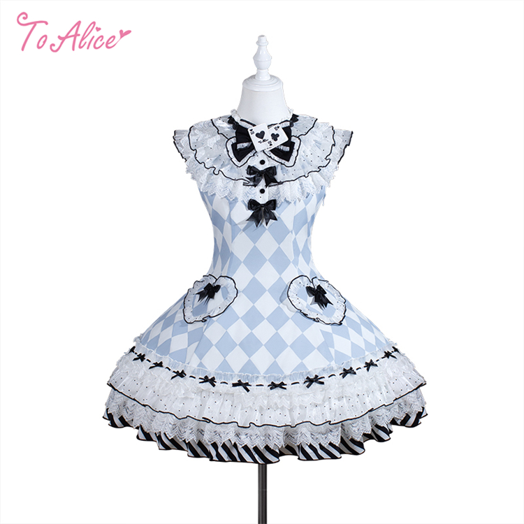 画像1: 【ToAlice】L1673アリスノースリーブワンピース (1)