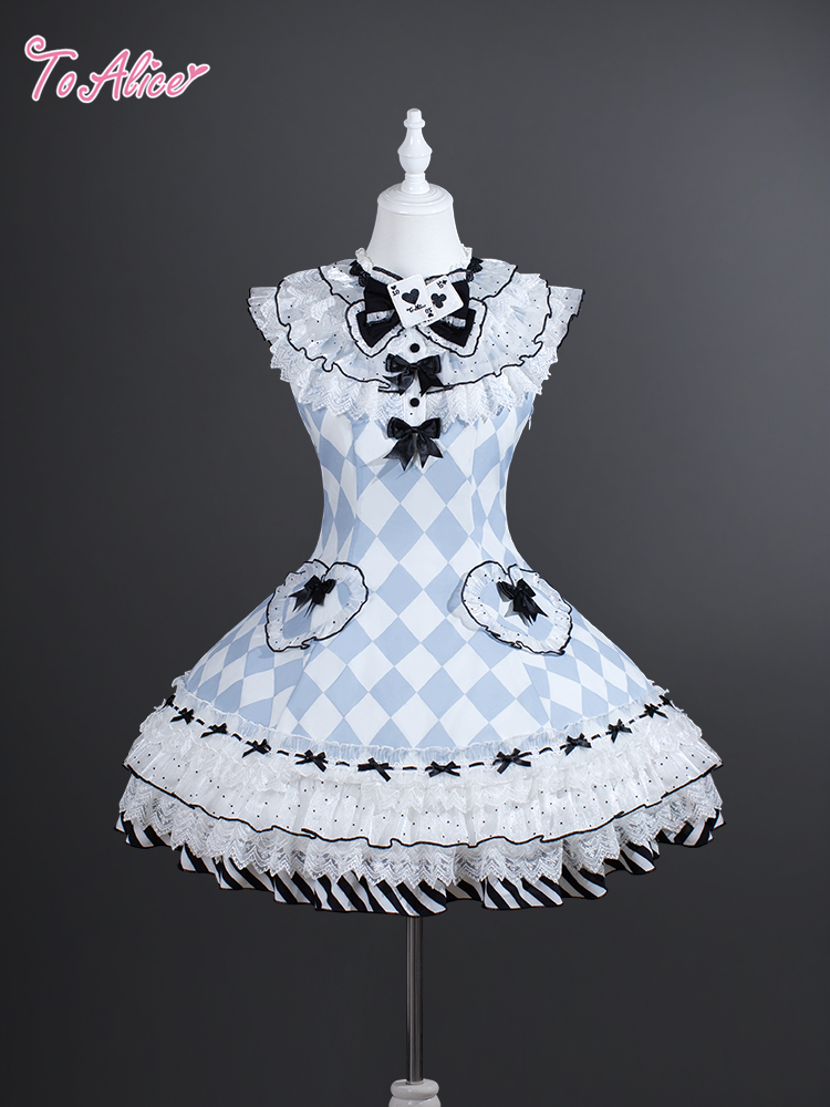 画像2: 【ToAlice】L1673アリスノースリーブワンピース (2)