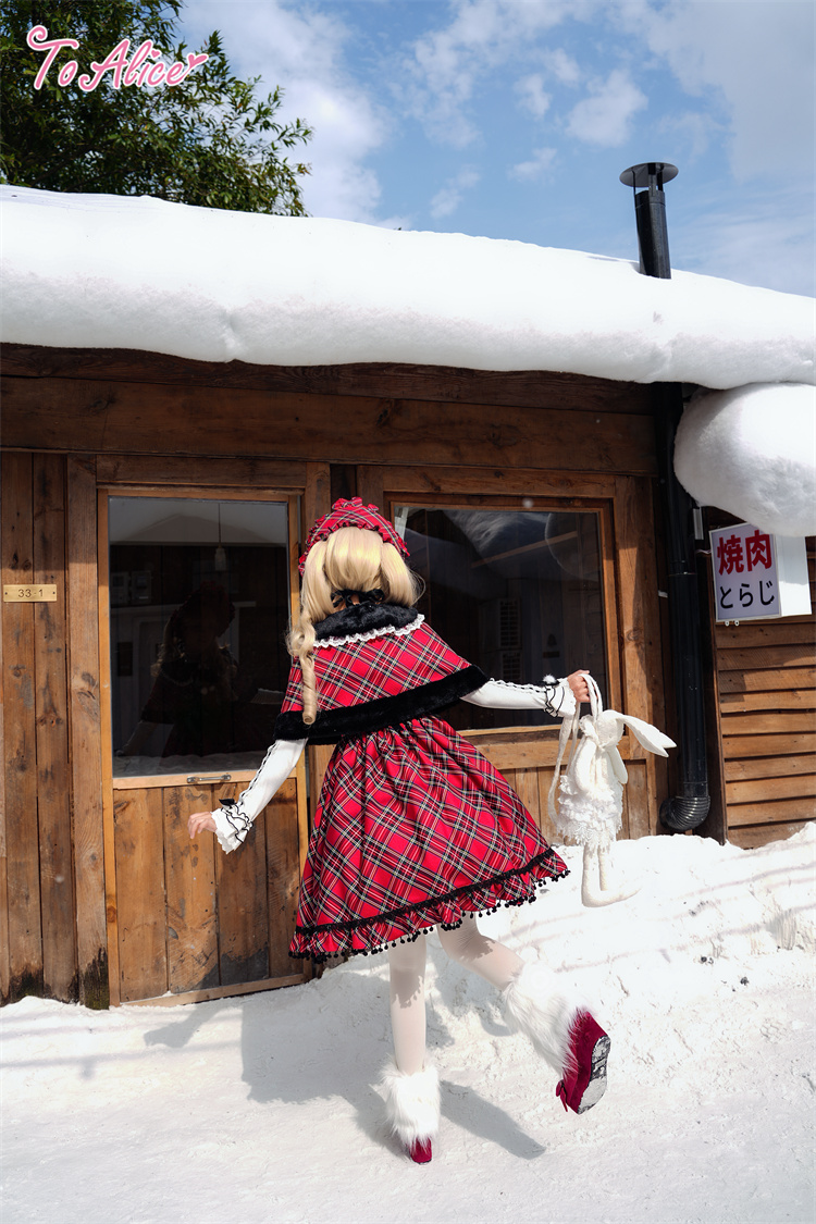 画像21: 【送料無料】L1698 うさぎ×チェックジャンパースカート《予約受付》 (21)