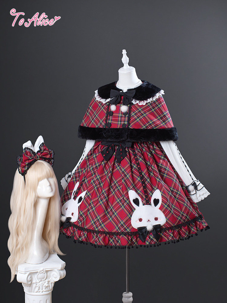 画像5: 【送料無料】LS192 チェックリボンうさ耳カチューシャ《予約受付》【計5000円以上】 (5)