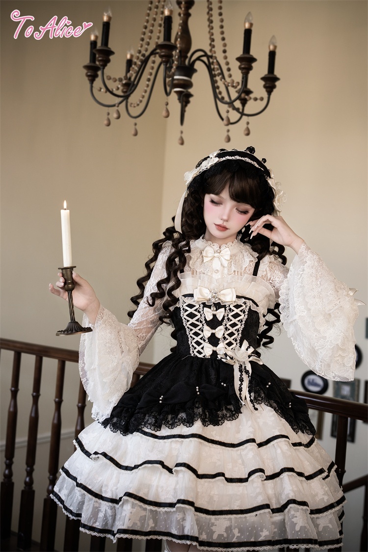 送料無料】L1751フラワーティアードドレス《予約受付》 - To Alice