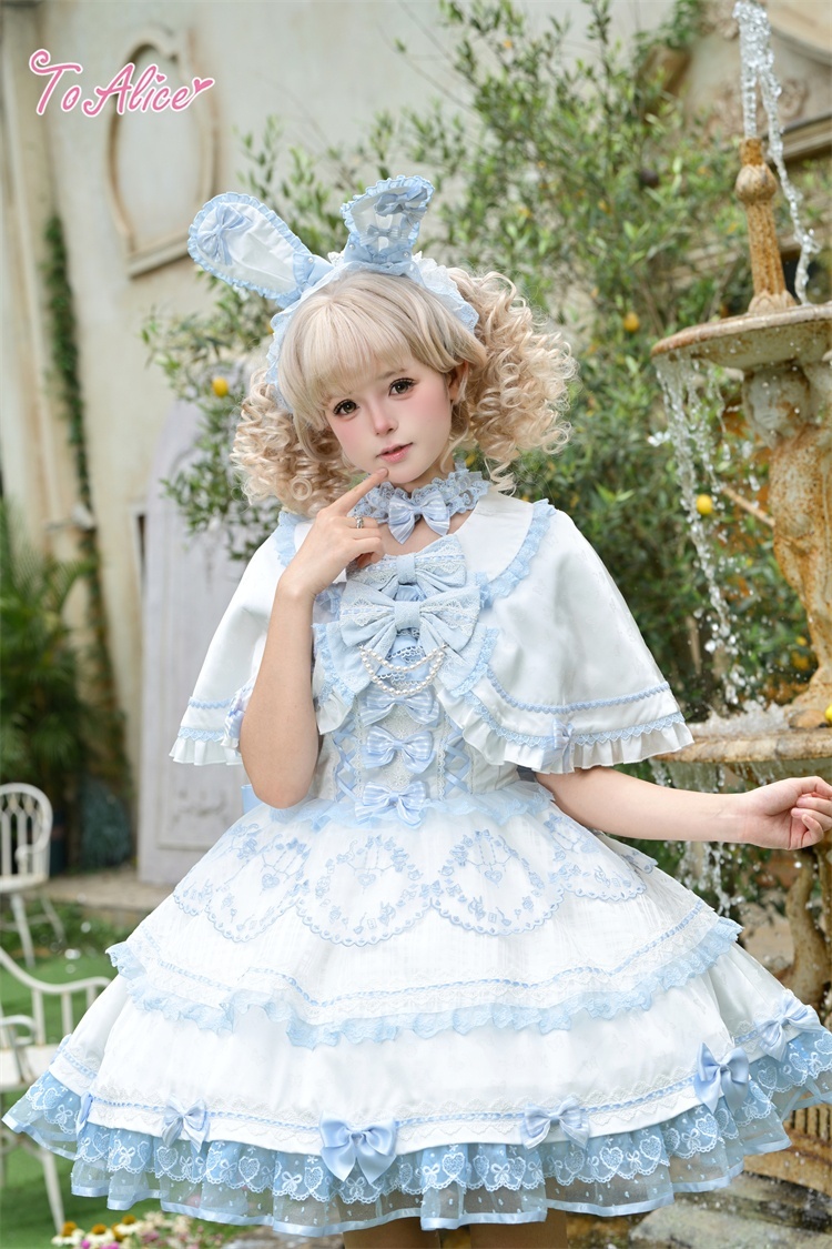 送料無料】L1780 ワンダーブルーリボンケープ《予約受付》 - To Alice