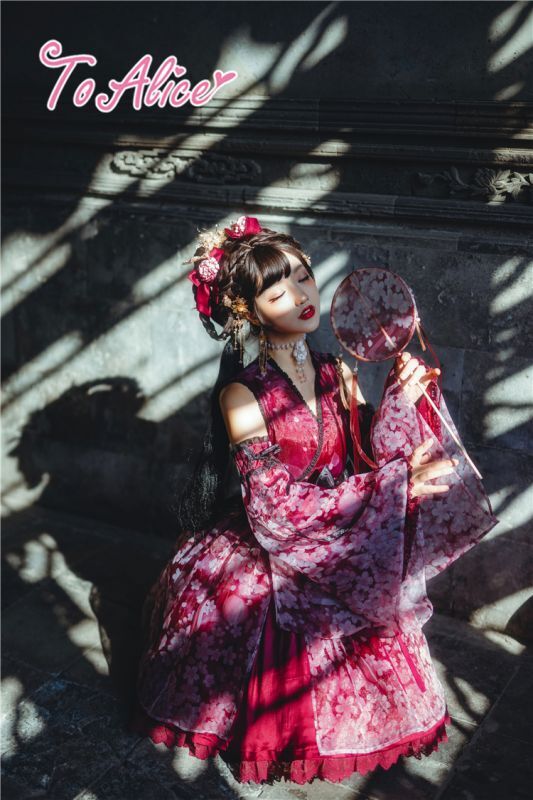 To Alice L461夜桜中華ノースリーブワンピース 10 Off To Alice