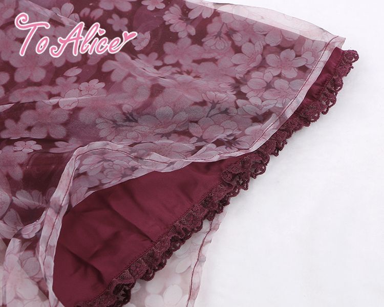 To Alice L461夜桜中華ノースリーブワンピース To Alice