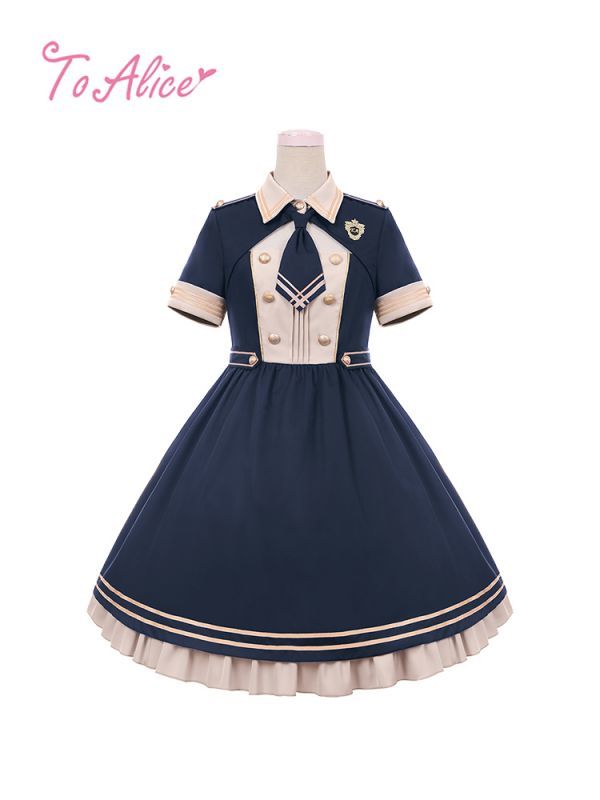 To Alice L576胸あきデザインミリタリーワンピース 30 Off To Alice