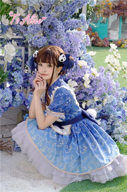 ToAlice】L614【DC】パンダチャイナメイドワンピース【10%OFF】 - To Alice