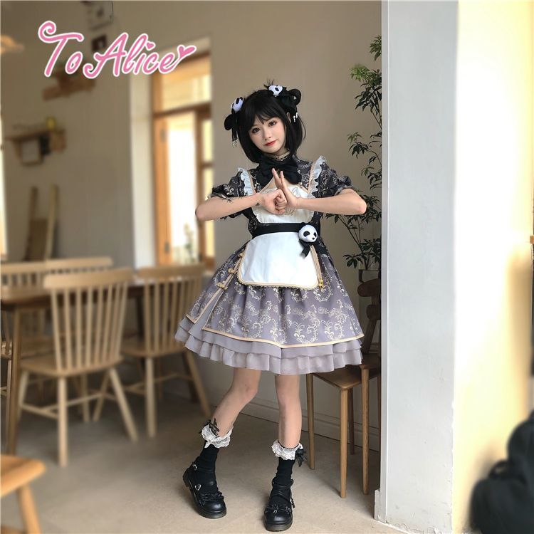Toalice L614パンダチャイナメイドワンピース 10 Off To Alice
