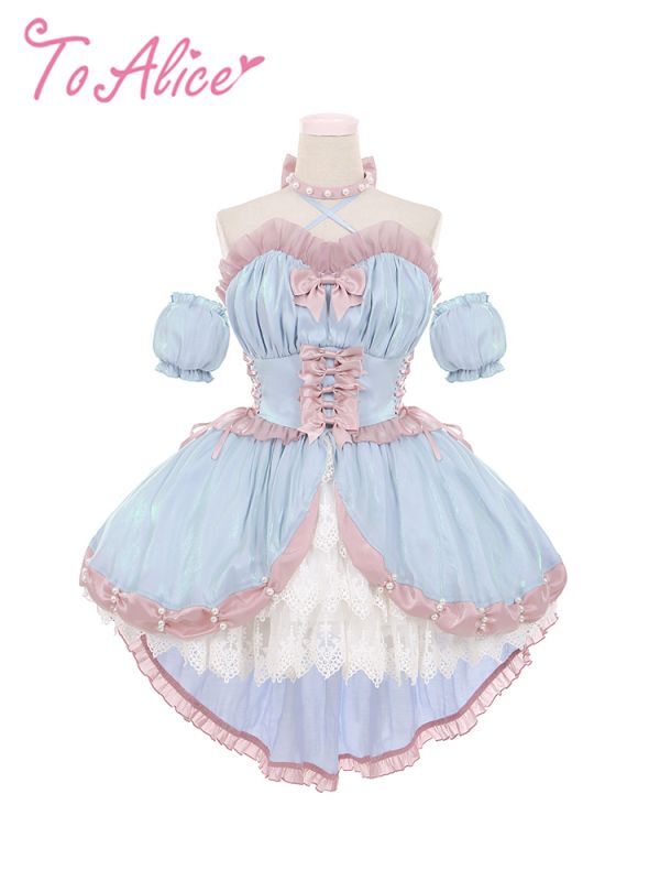 To Alice L1015魔法少女 花嫁ミニ丈ドレスフルセット To Alice