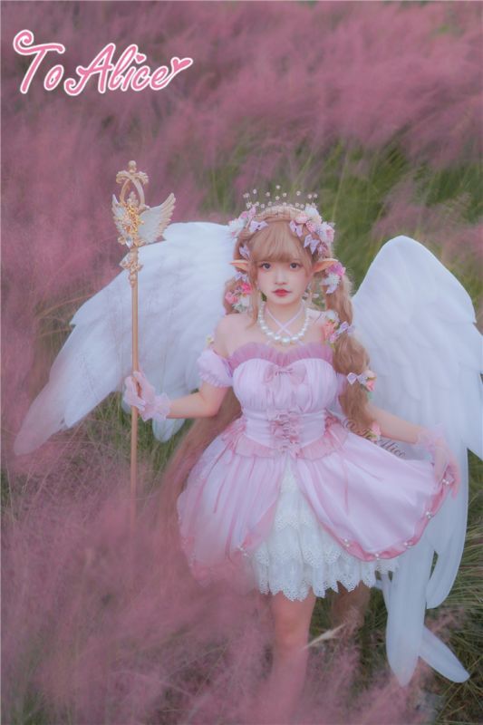 To Alice L1015魔法少女 花嫁ミニ丈ドレスフルセット To Alice