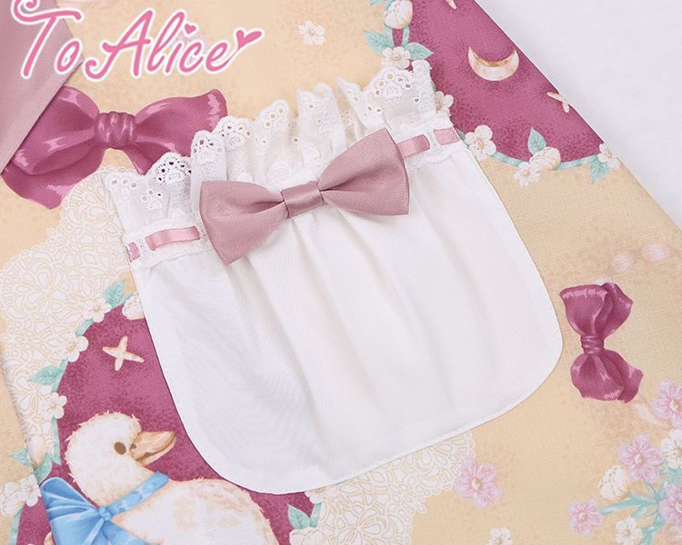 To Alice L927あひるカップルプリントワンピース To Alice