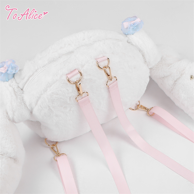Last one】【ToAlice】P939たれみみうさぎクリアカバー２Wayバッグ【30%OFF】 - To Alice