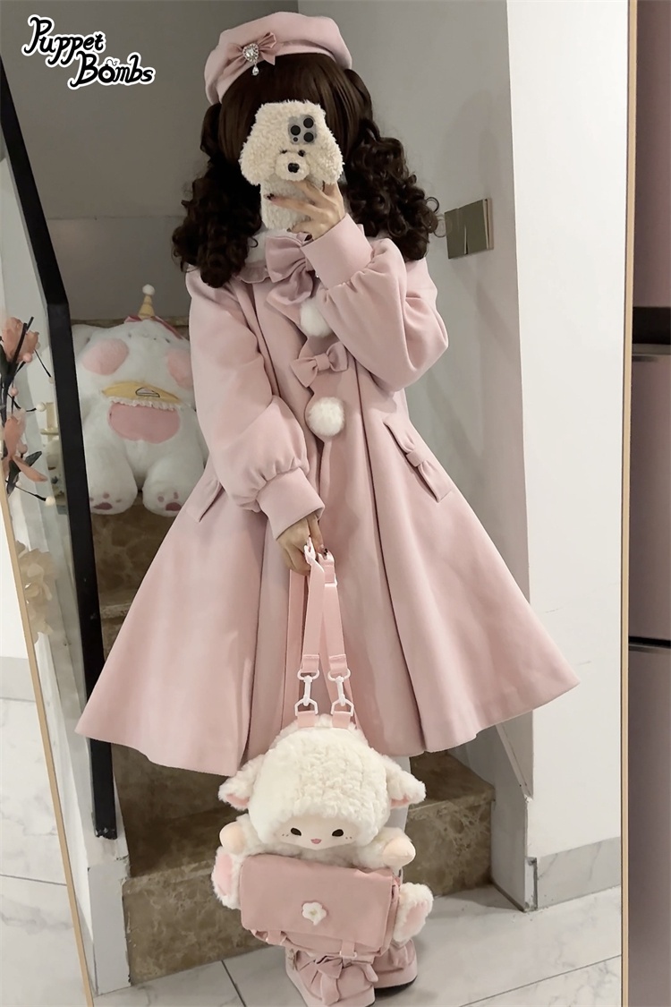 画像14: 【PuppetBombs】QS44 リボン×ファーベレー帽 (14)