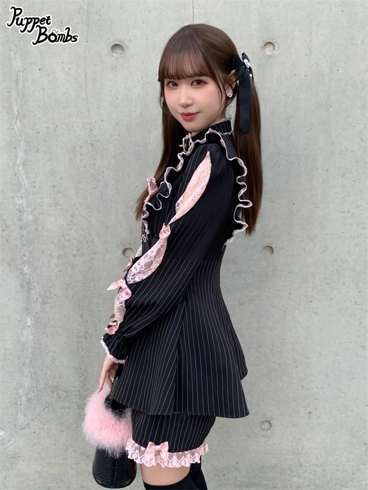 画像15: 【PuppetBombs】Q104 リボンデコセットアップ【30%OFF】 (15)