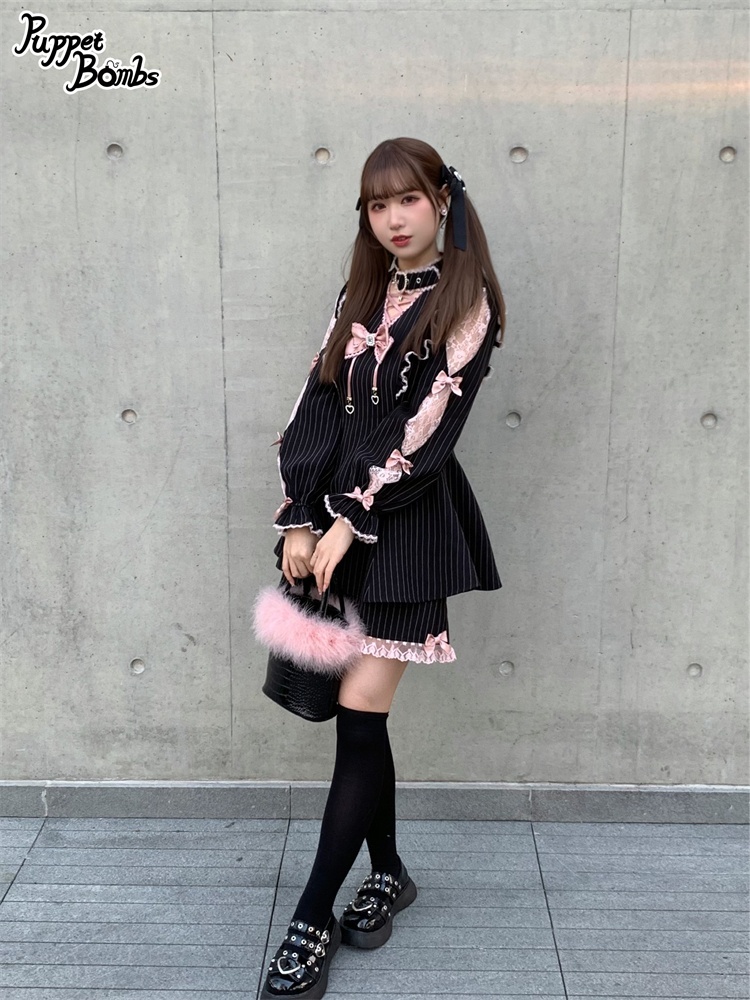 画像9: 【PuppetBombs】Q104 リボンデコセットアップ【30%OFF】 (9)