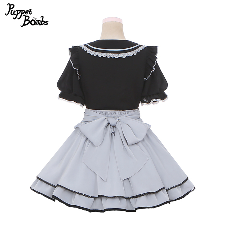 画像3: 【PuppetBombs】Q132 ビジューリボンハートポケットスカート【30%OFF】 (3)