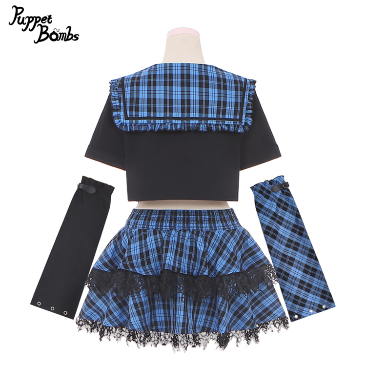 画像3: 【PuppetBombs】Q211 サイバーバタフライセーラートップス【30%OFF】 (3)