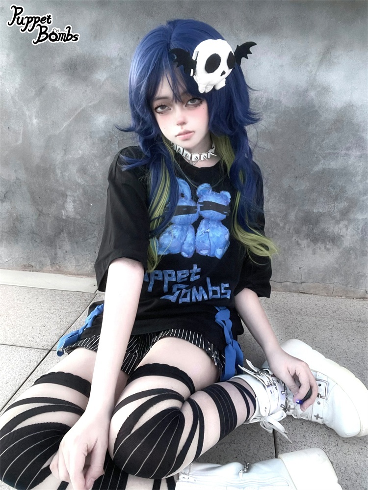 画像5: 【PuppetBombs】Q237 Dark Puppet BombsビッグTシャツ (5)