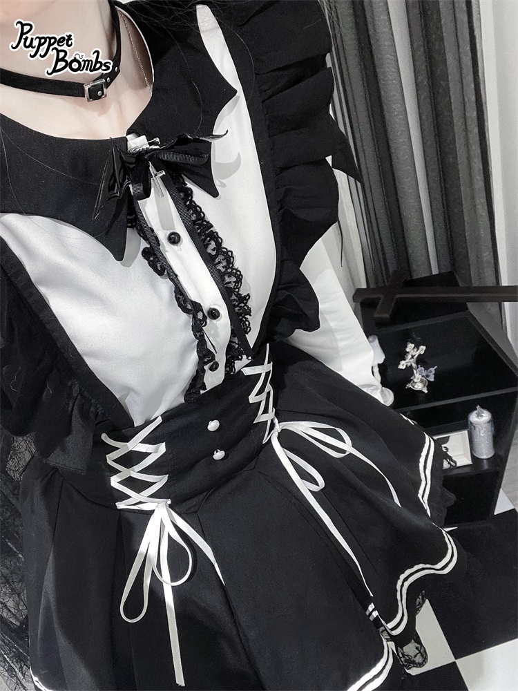 画像9: 【PuppetBombs】Q261 小悪魔羽サス付きスカート【30%OFF】 (9)