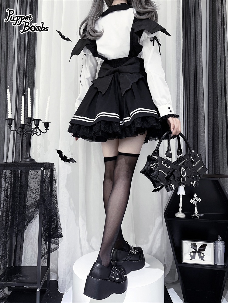 画像11: 【PuppetBombs】Q261 小悪魔羽サス付きスカート【30%OFF】 (11)