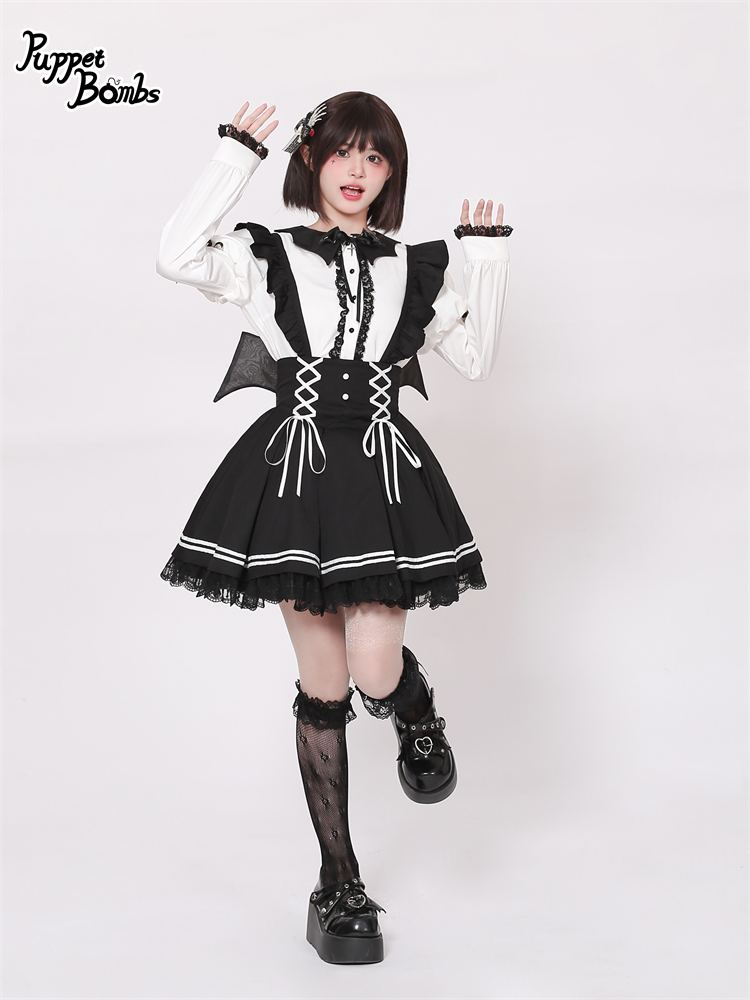 画像17: 【PuppetBombs】Q261 小悪魔羽サス付きスカート【30%OFF】 (17)