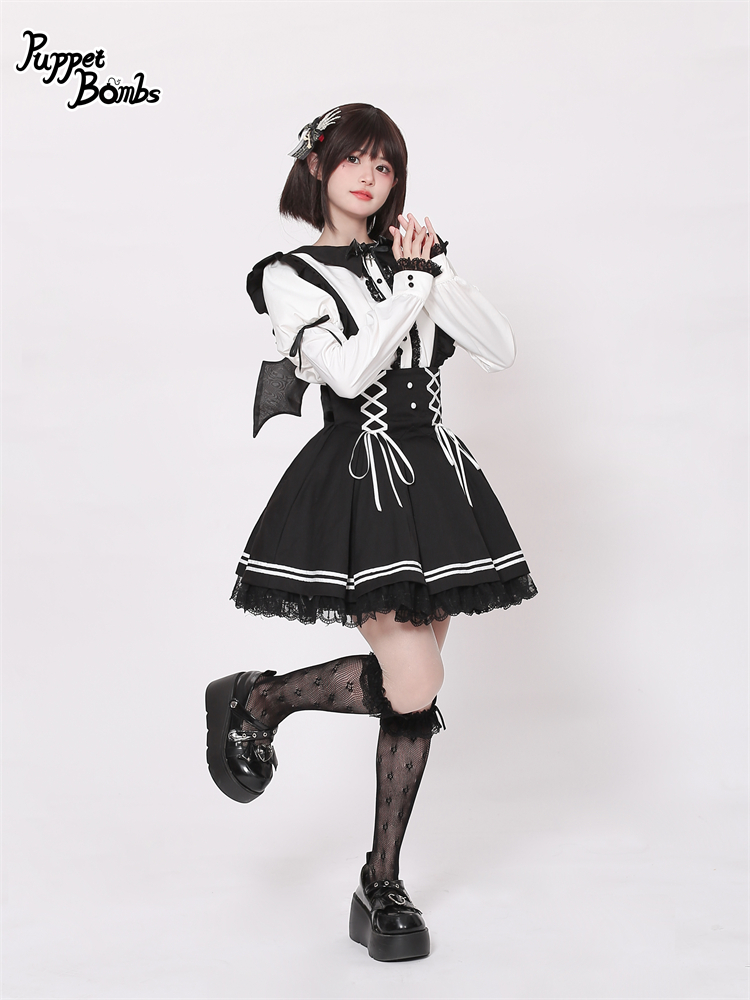 画像18: 【PuppetBombs】Q261 小悪魔羽サス付きスカート【30%OFF】 (18)