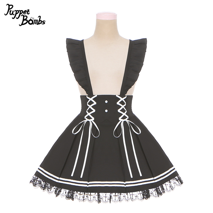 画像1: 【PuppetBombs】Q261 小悪魔羽サス付きスカート【30%OFF】 (1)