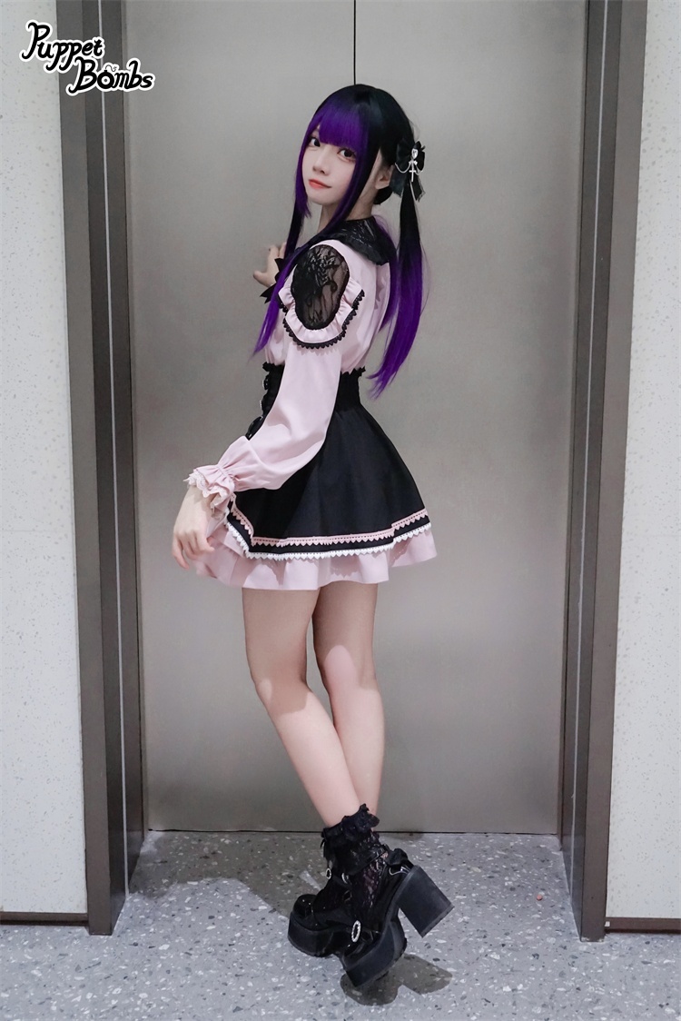 画像9: 【PuppetBombs】Q283レース切り替えハートボタンブラウス【本店・通販限定】【30%OFF】 (9)