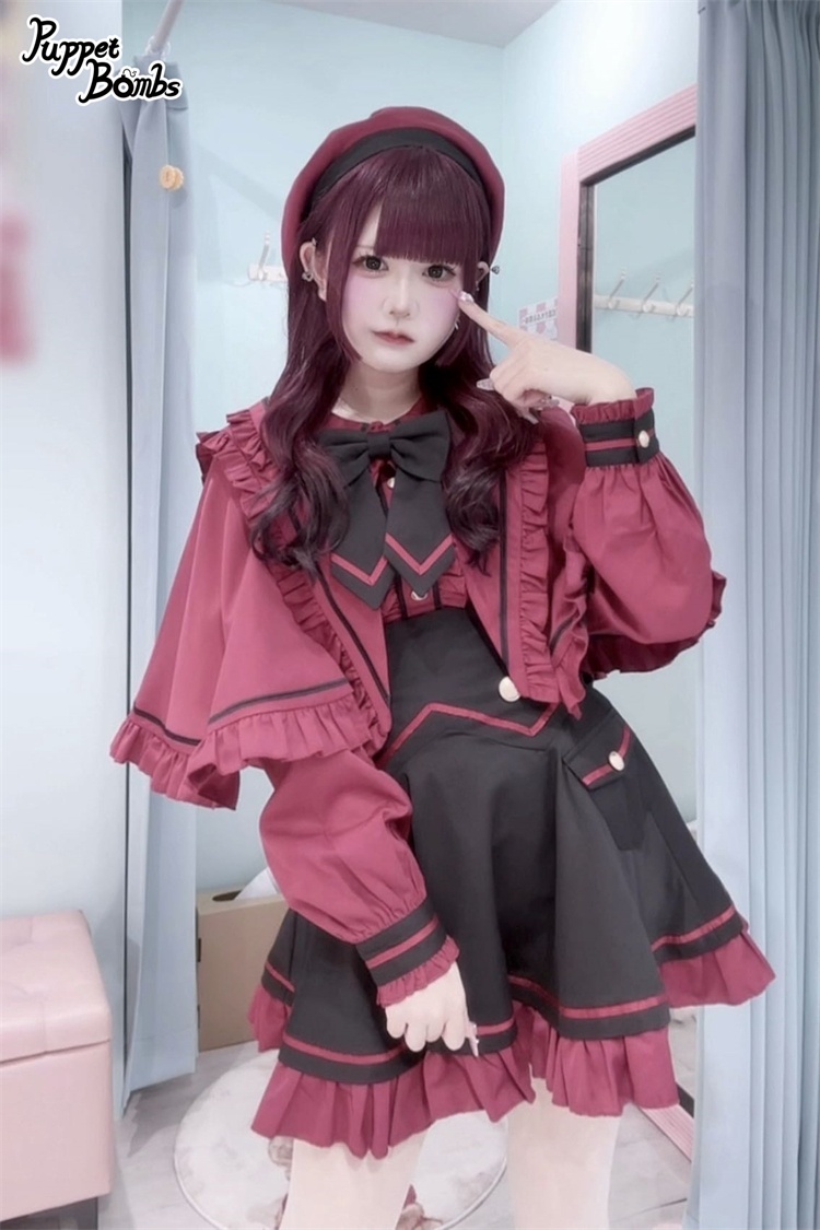 画像12: 【PuppetBombs】QS123 黒魔法少女ベレー帽 (12)