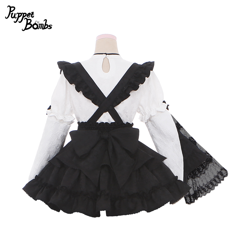 画像5: 【PuppetBombs】Q307 ジャカード2wayお袖チャイナトップス (5)