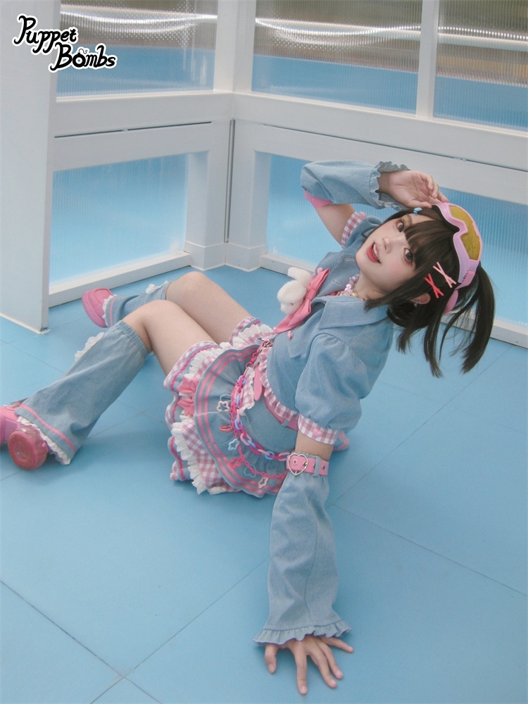 画像8: 【PuppetBombs】QS99 ハートデニムレッグカバー【30%OFF】 (8)