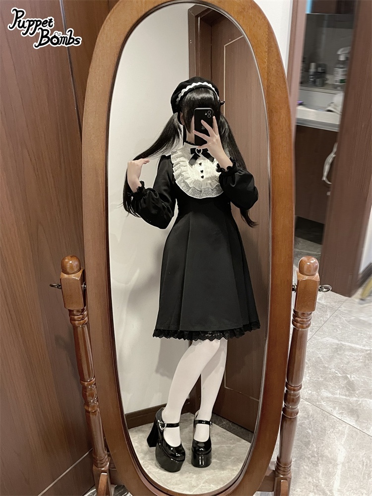 画像7: 【PuppetBombs】QS142ロングリボンベレー帽 (7)