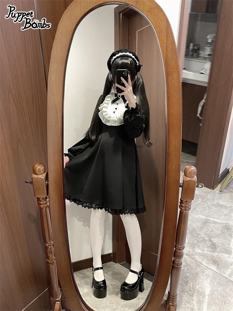 画像4: 【PuppetBombs】QS142ロングリボンベレー帽 (4)