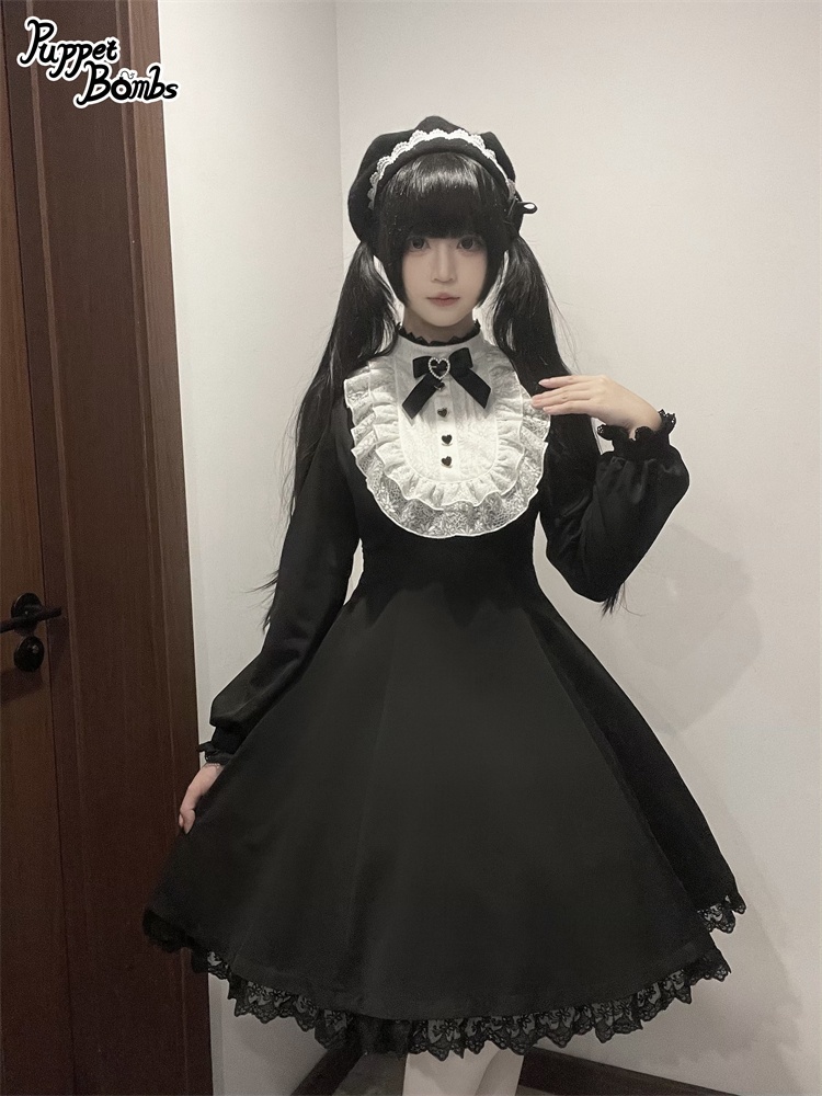 画像12: 【PuppetBombs】QS142ロングリボンベレー帽 (12)