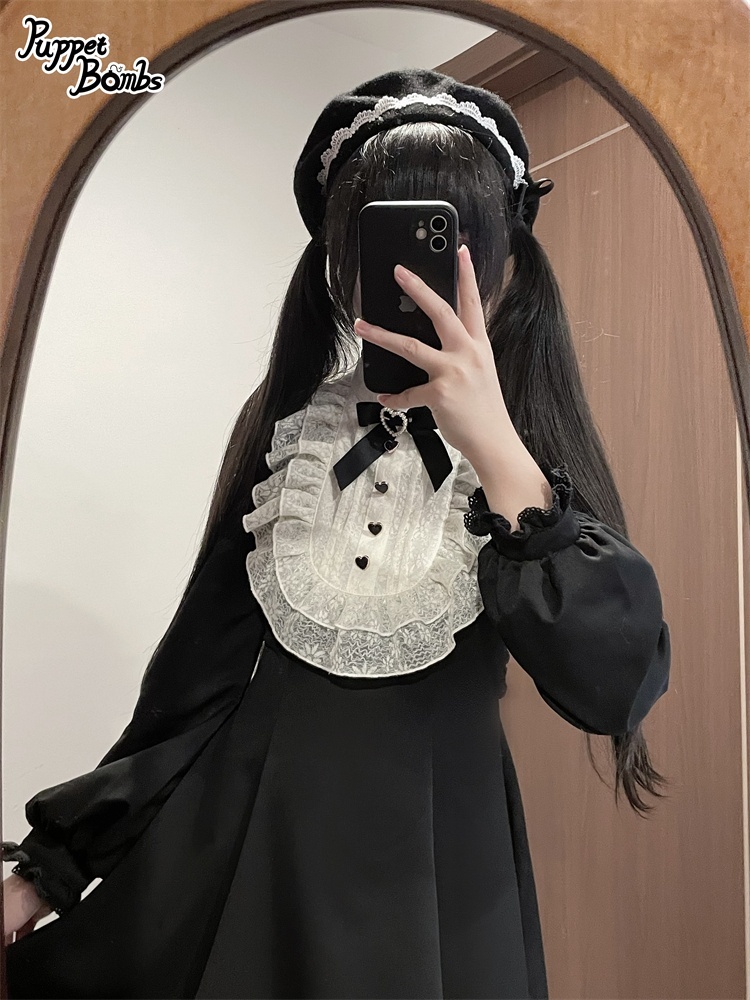 画像9: 【PuppetBombs】QS142ロングリボンベレー帽 (9)