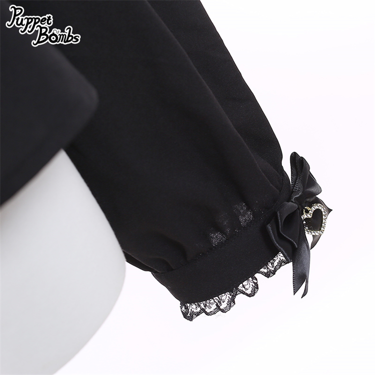 画像5: 【PuppetBombs】Q387 肩フリルボタンブラウス (5)