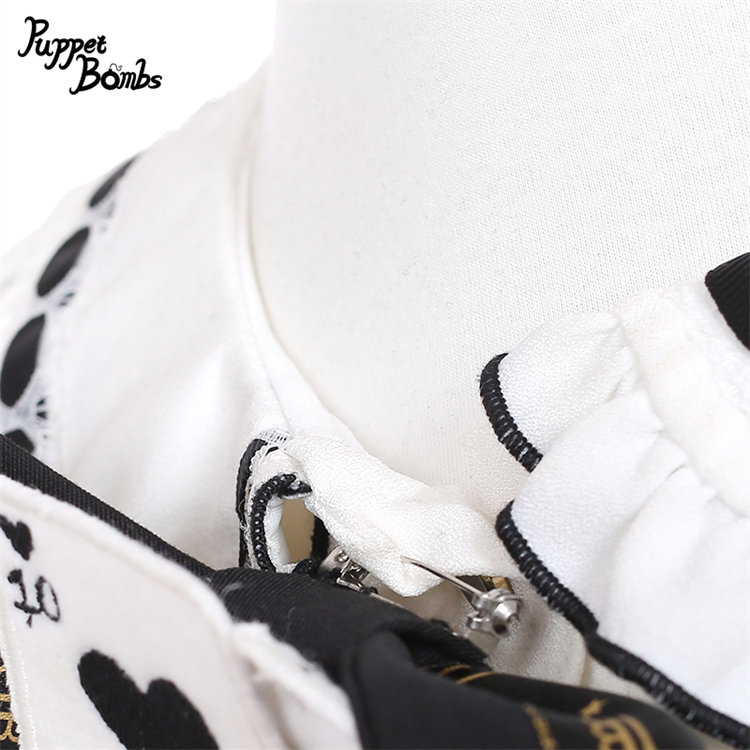 画像2: 【PuppetBombs】Q397 マジシャンガールオープンショルダーブラウス (2)